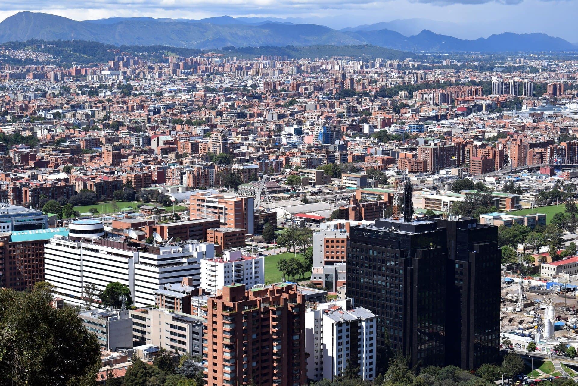 Vista de Bogotá desde el mirador La Calera
