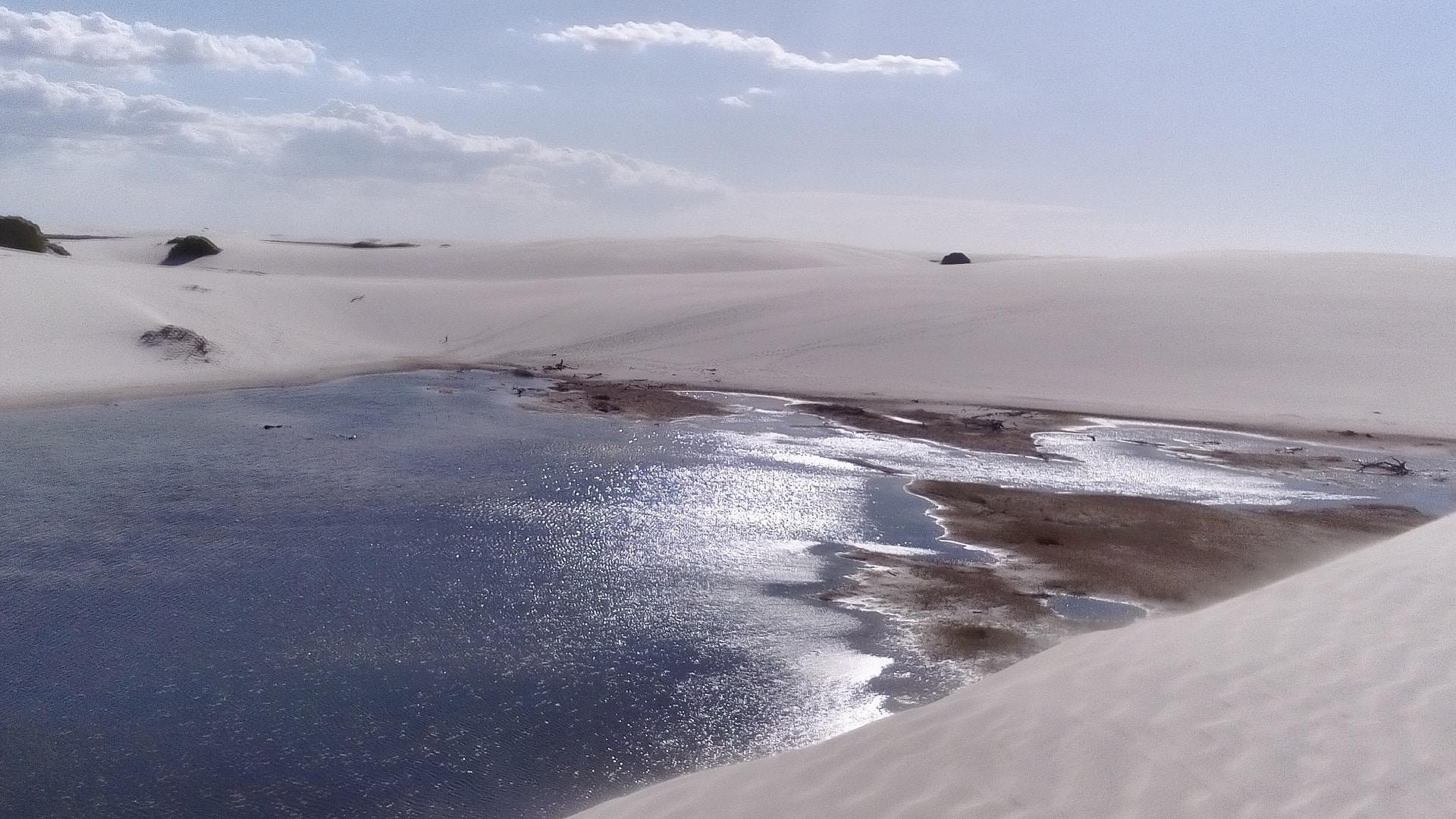 vista de la laguna y dunas en brasil