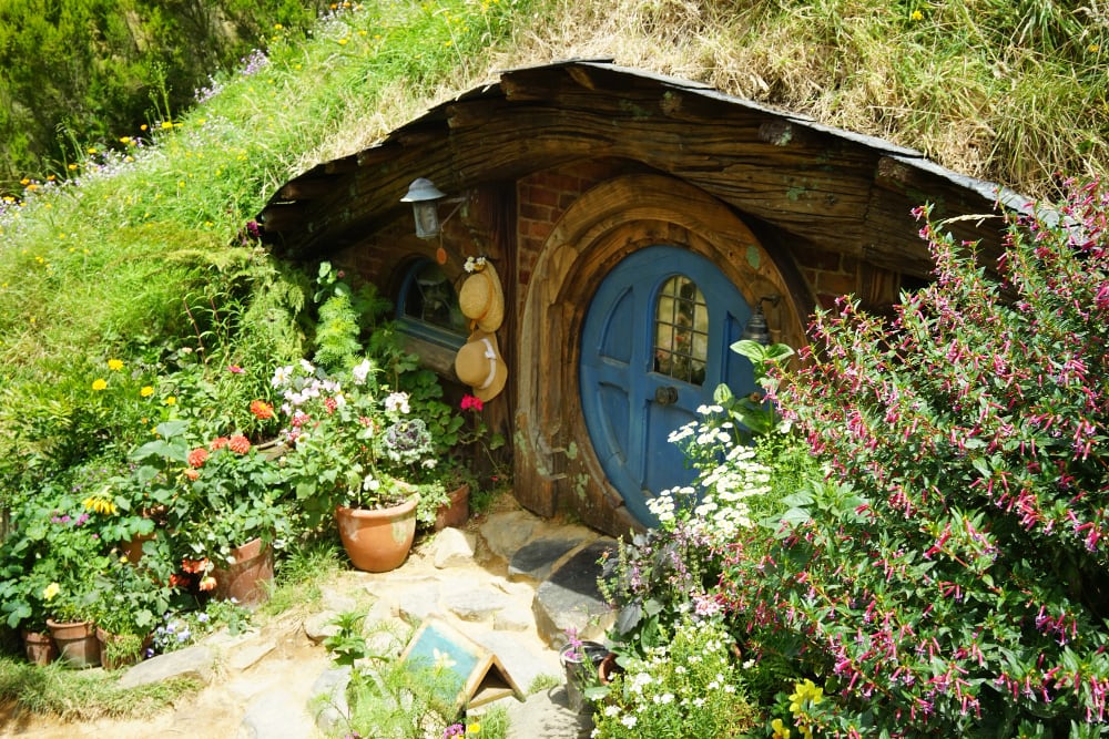 puertas en Hobbiton Nueva Zelanda