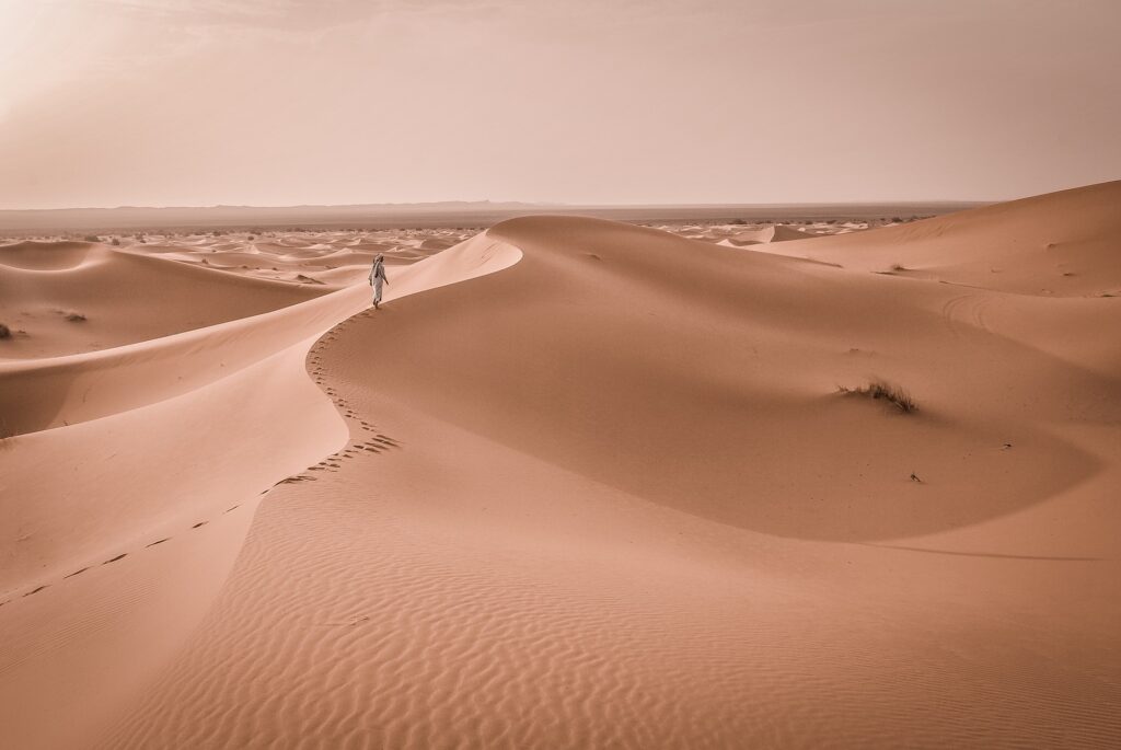 dunas en el desierto de Marrakech