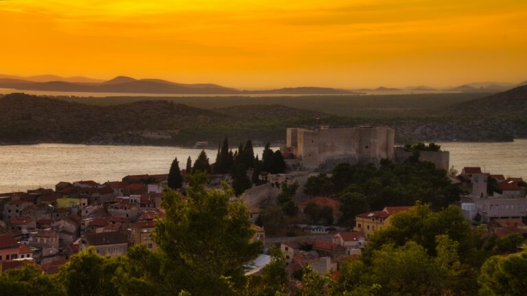 atardecer en Sibenik