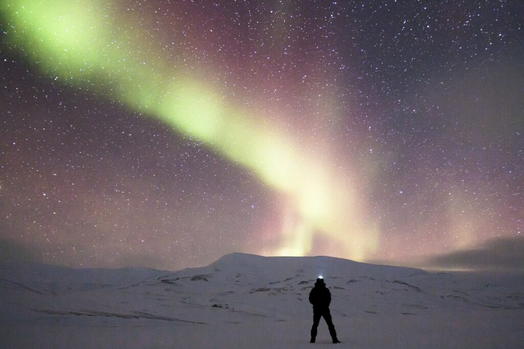 auroras boreales en svalbard
