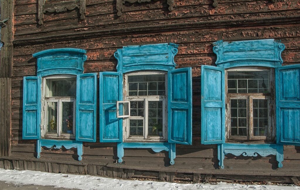 casas de madera de Irkutsk