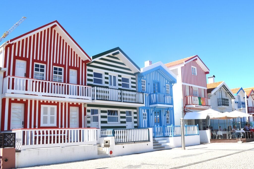Costa Nova y sus casas de colores
