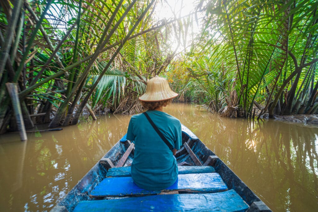 viaje en balsa por el Delta del Mekong, Vietnam del Sur