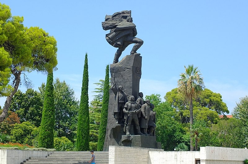 Monumento a la independencia en Vlora