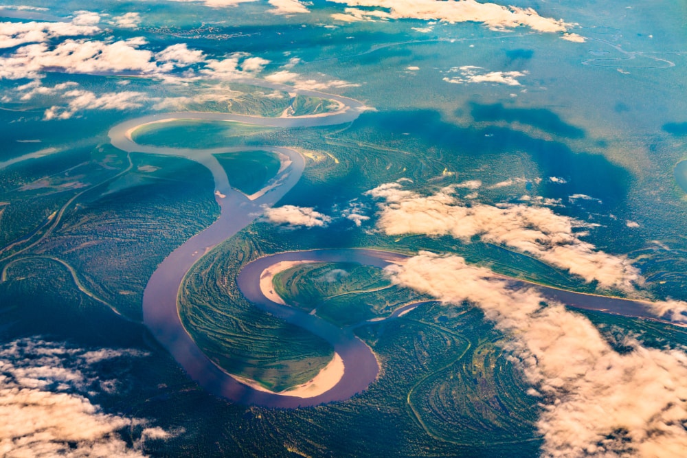 vista aérea de la selva peruana