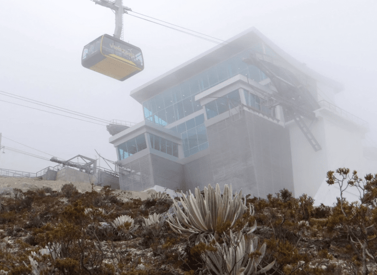 teleférico en Pico Espejo, mérida