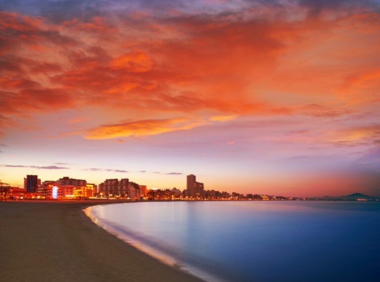 atardecer en playas de Castellón