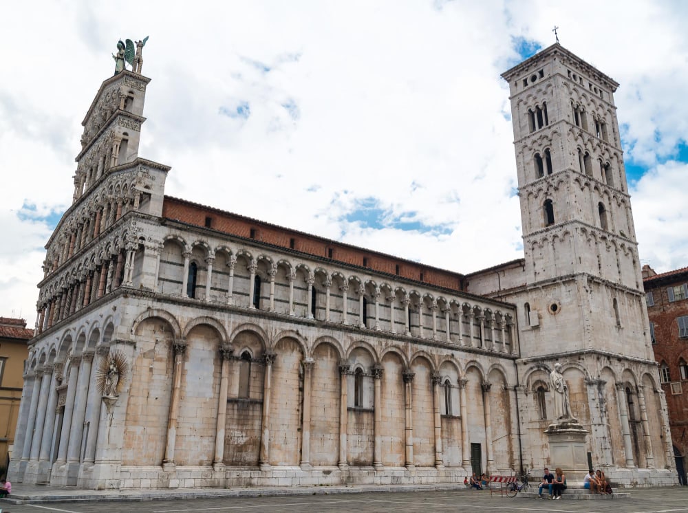 exterior de la catedral de Lucca 
