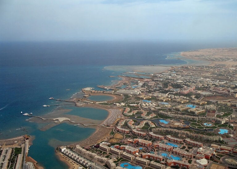vista aérea de Hurghada