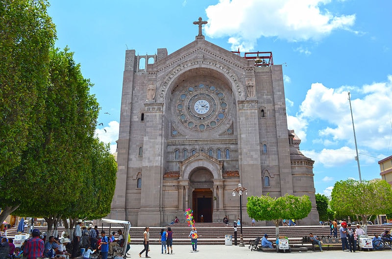 fachada de catedral de Matehuala