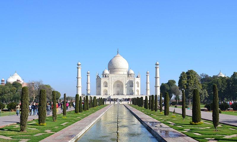 jardines del Taj Mahal