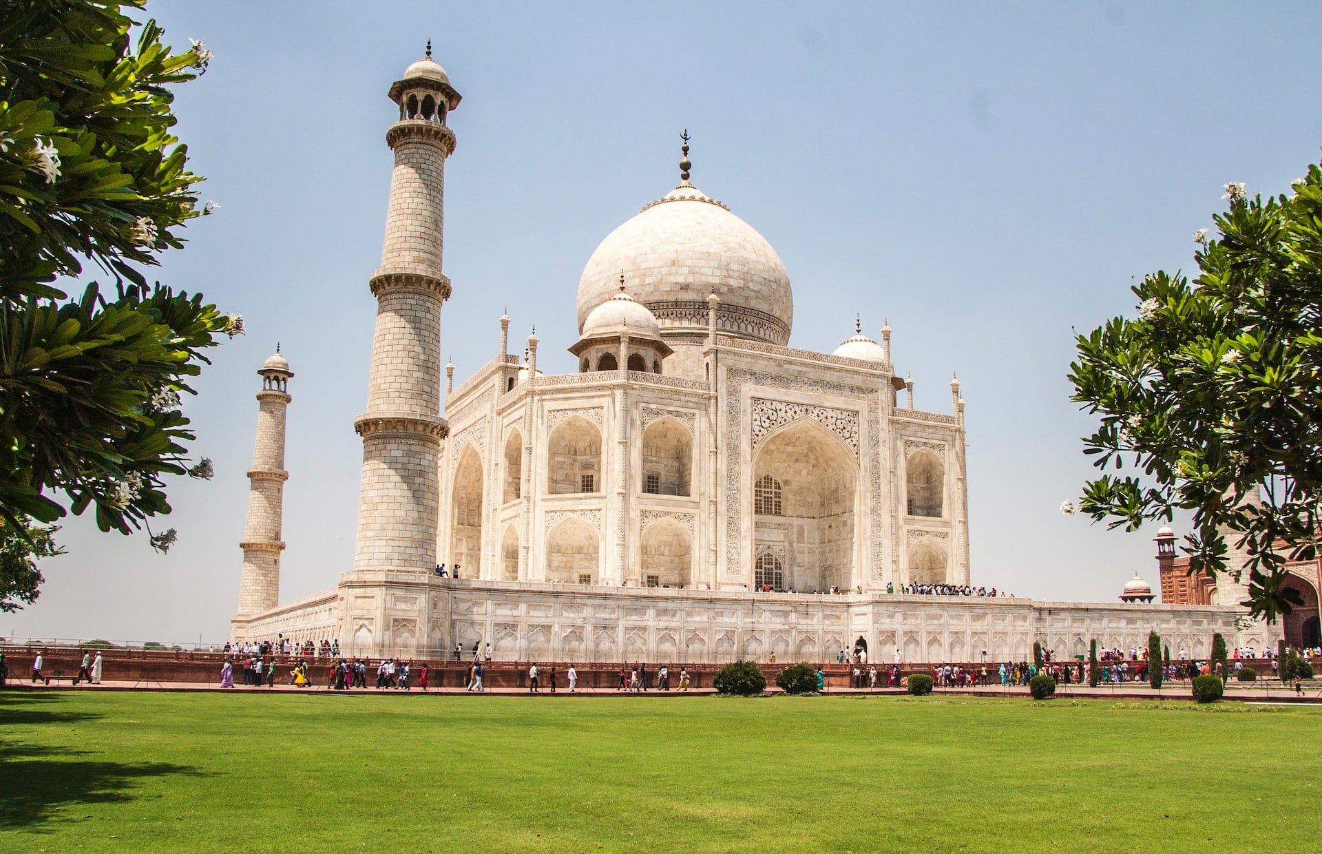 fachada de Taj Mahal
