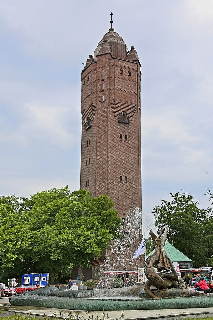 Antigua torre de agua en Trelleborg