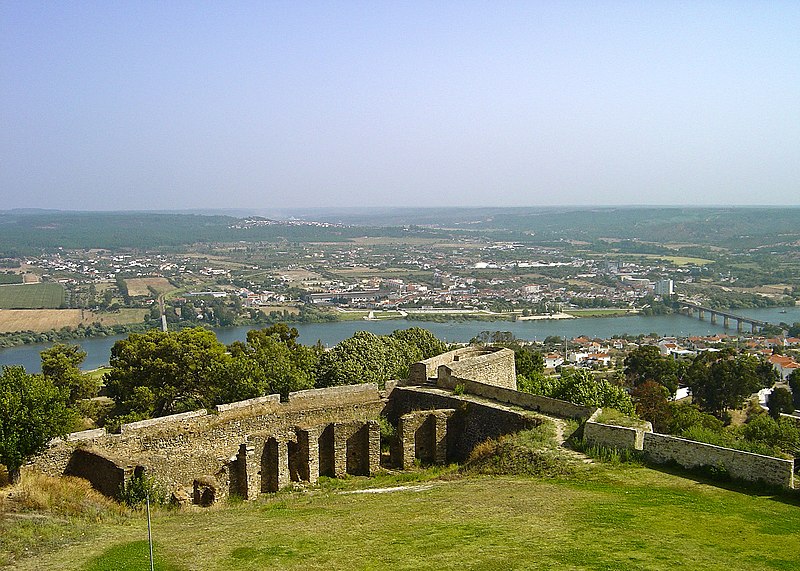 vista de abrantes desde las murallas del castillo
